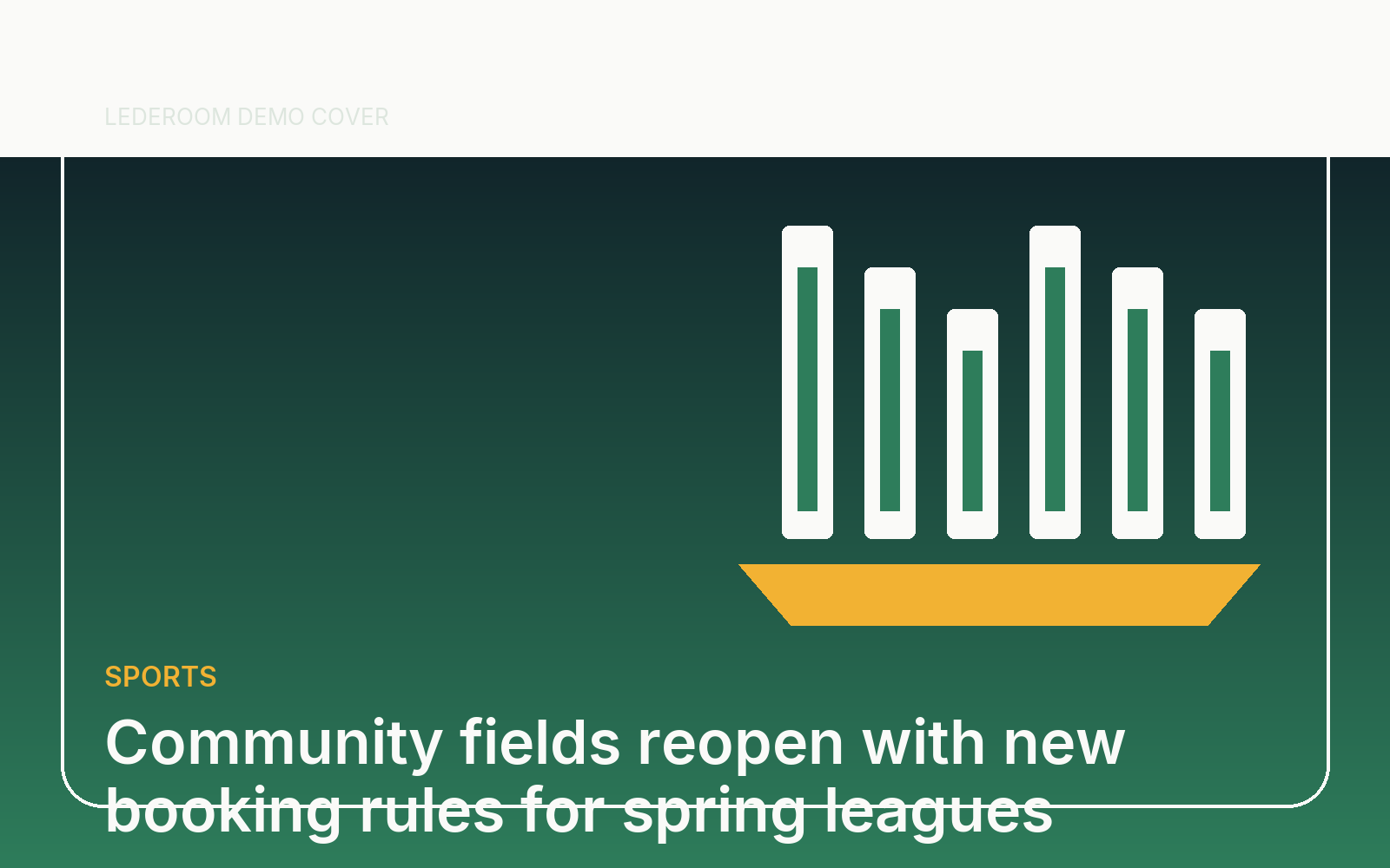 Community fields reopen with new booking rules for spring leagues