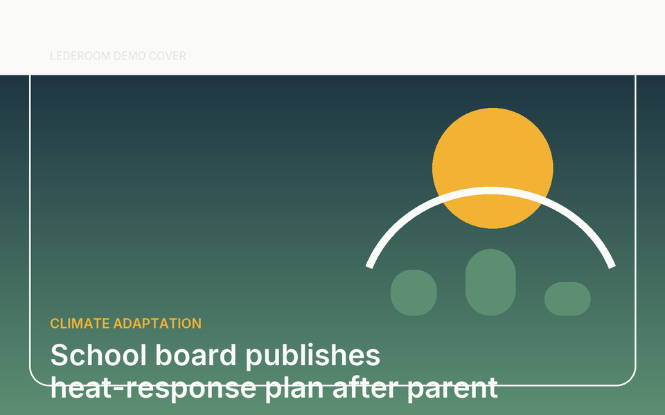 Le conseil scolaire publie son plan d'intervention en cas de chaleur après les questions de parents